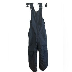 Columbia Black Insulated Snow Bib Overalls Waterproof Ski Snow Pants Small 6/7